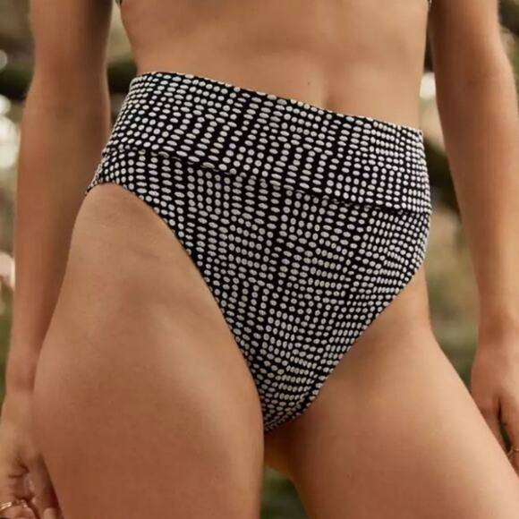 AERIE High Cut Cheeky Textured Bikini Bottoms XXL - Picture 1 of 7